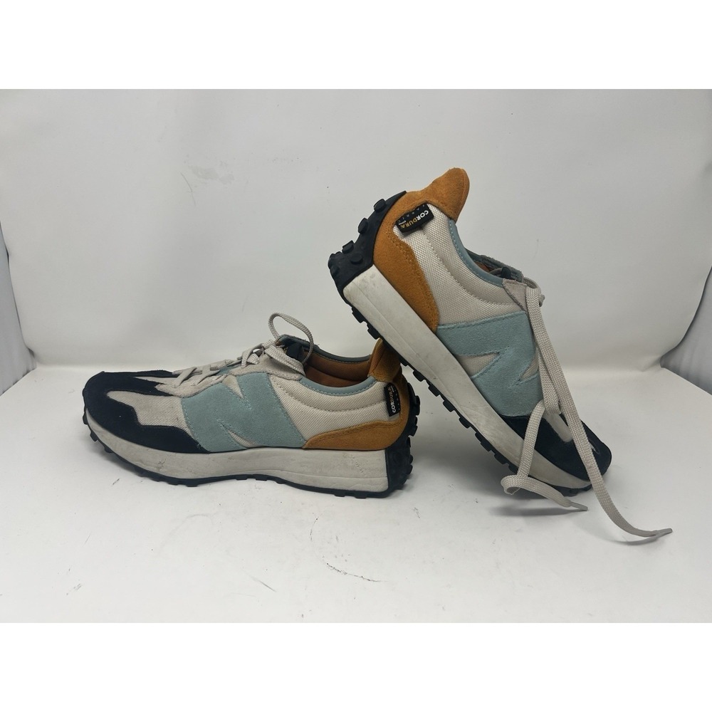 New Balance 327 Cordura Mens Size 9.5 D Moonbeam Orange Grey Sky Blue MS327WN1 - Picture 6 of 7